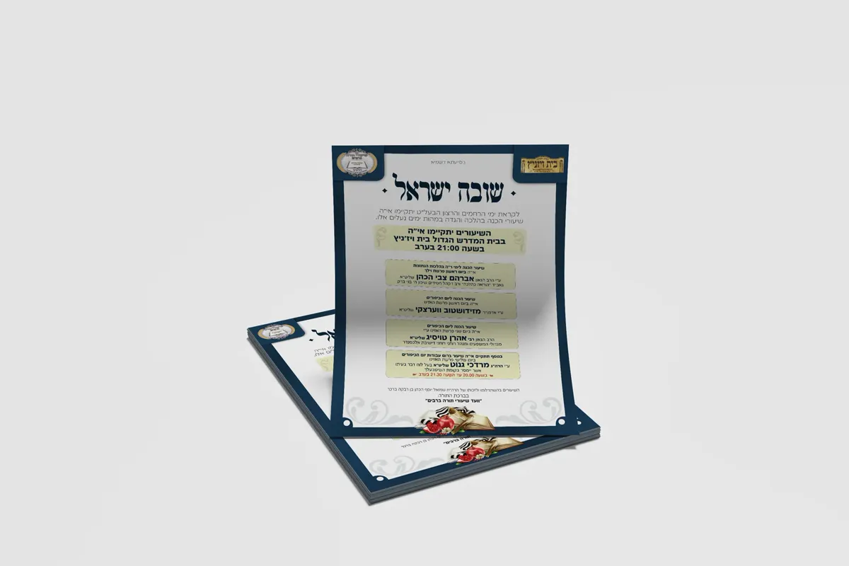 שיעורי תורה ויזניץ